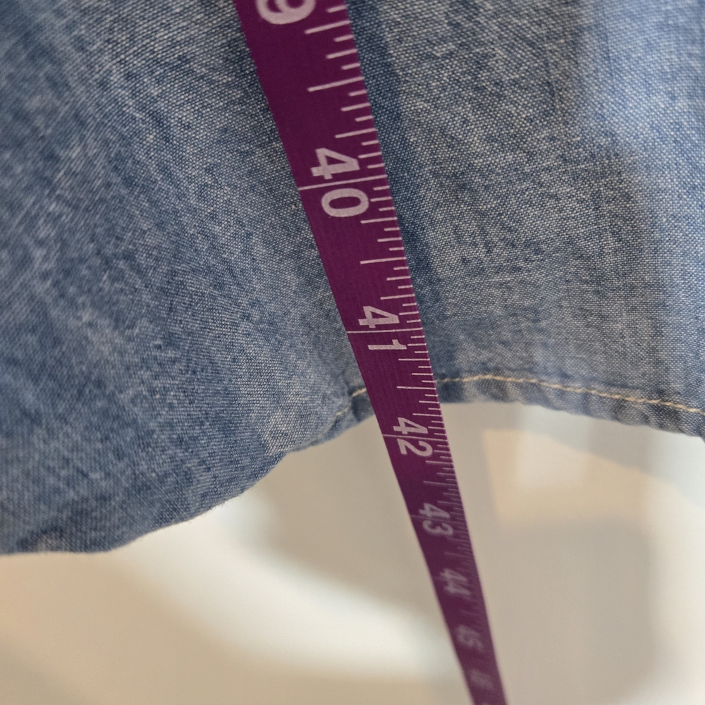 J. Crew Light Blue Denim Button-Down Shirt Dress - Picture 4 of 4